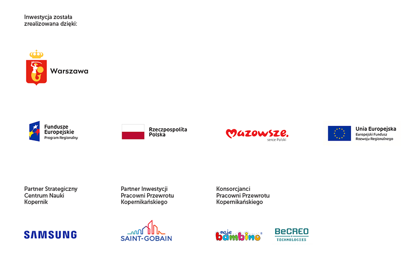 Logotypy partnerów budynku